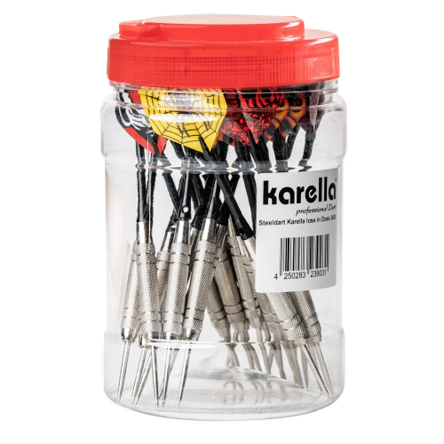 Karella - Steeldart -  24 Stk. Chrom Alu